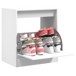 VIDAXL Armoire a chaussures blanc 60x42x69 cm bois d'ingenierie