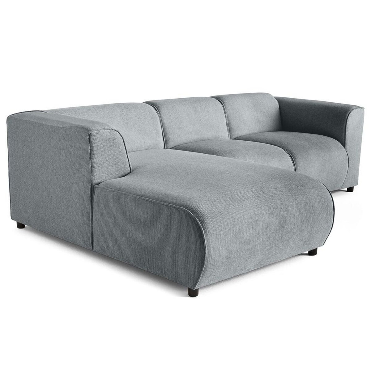 LISA DESIGN Suaro - canapé modulable d'angle gauche 4 places en tissu texturé