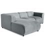 Voir la diapositive 2 : LISA DESIGN Suaro - canapé modulable d'angle gauche 4 places en tissu texturé