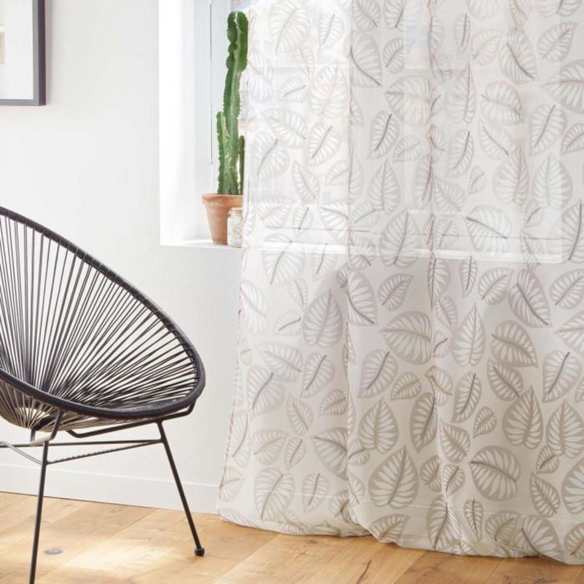 Paris Prix Rideau Voilage à Œillets  Alma  140x280cm Naturel