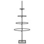 Voir la diapositive 4 : VIDAXL Arbre de Noël en metal pour decoration noir 60 cm