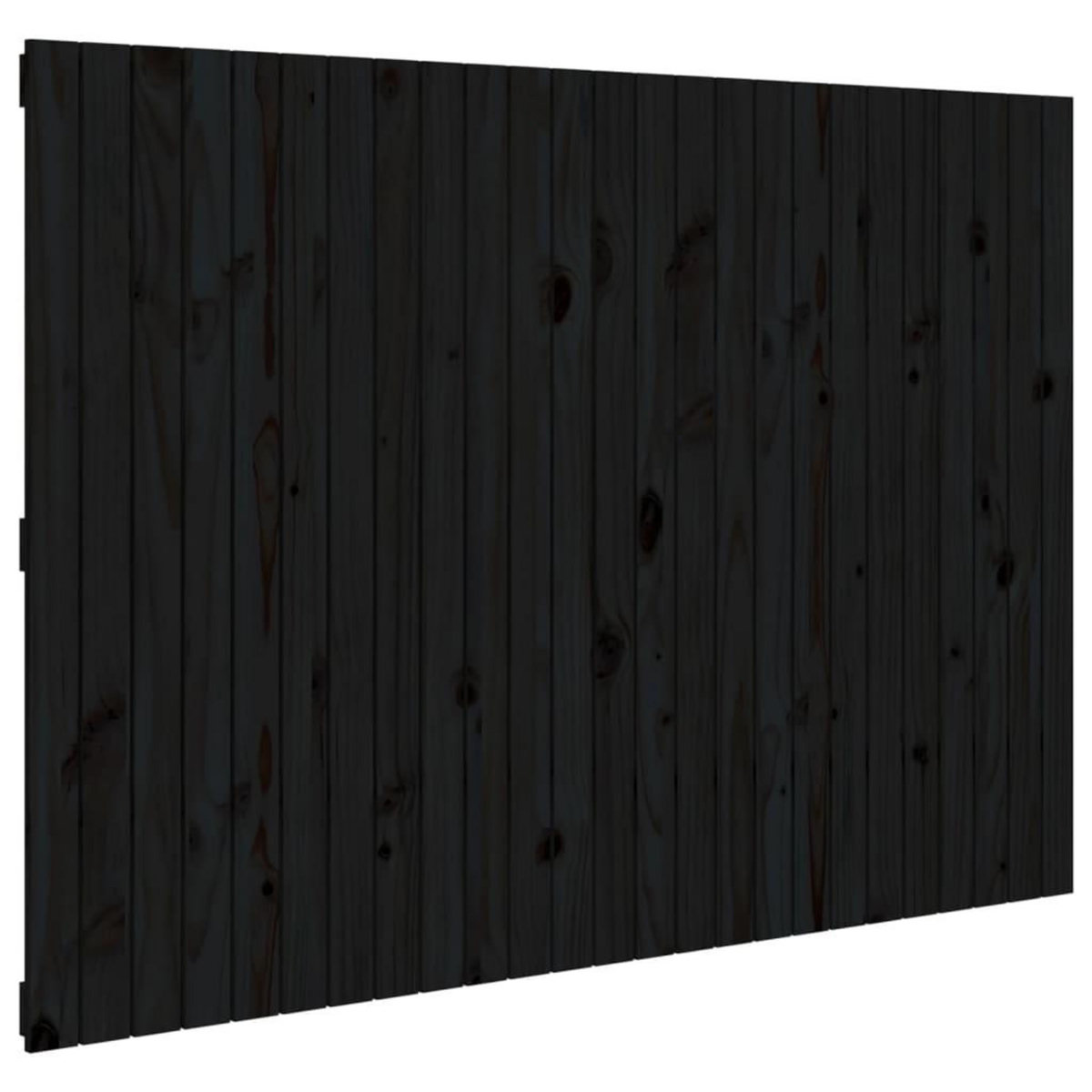 VIDAXL Tete de lit murale Noir 159,5x3x110 cm Bois massif de pin