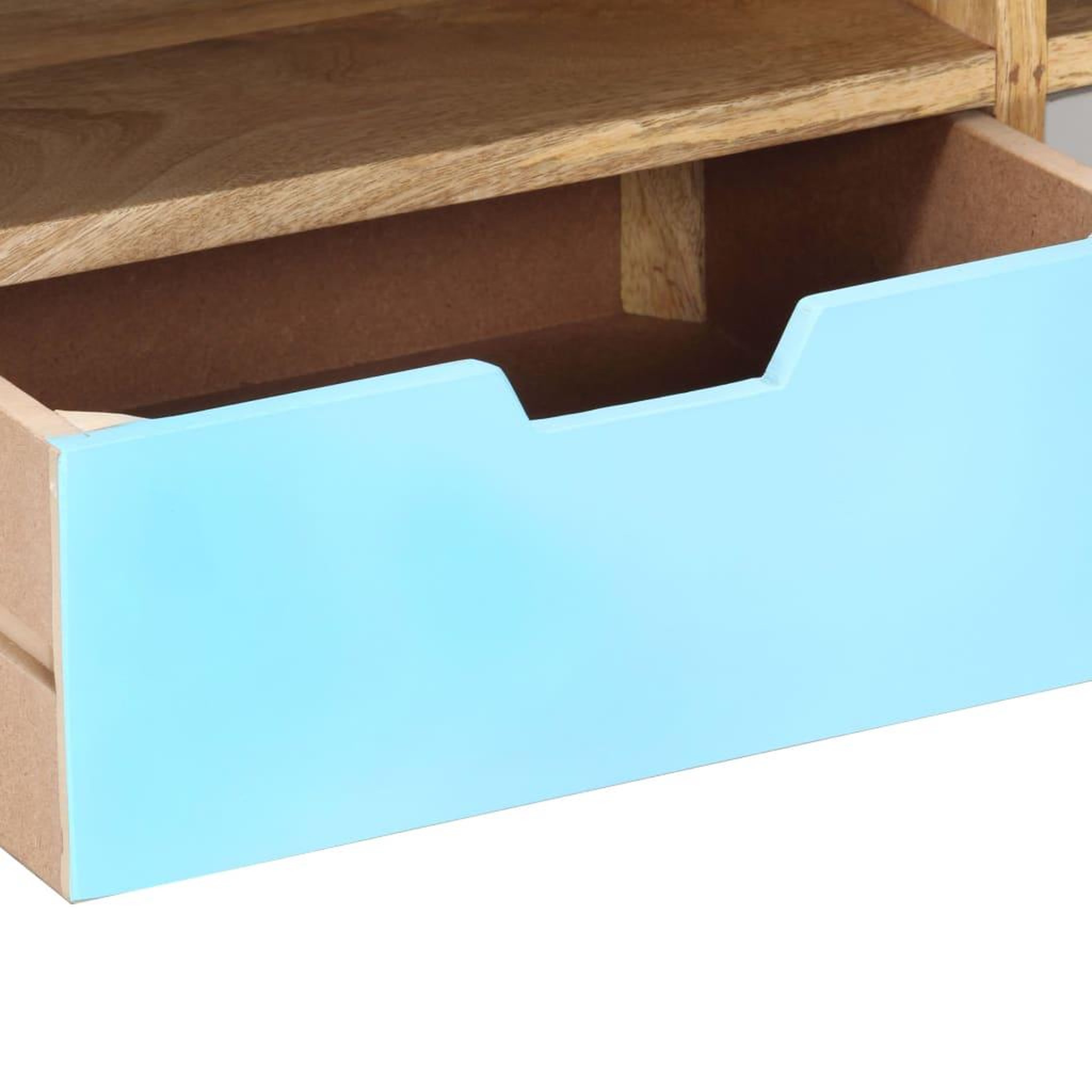 Voir la diapositive 5 : VIDAXL Meuble tv 110x35x48 cm bois de manguier massif