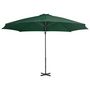 Voir la diapositive 2 : VIDAXL Parasol de jardin en porte-a-faux et poteau en aluminium vert