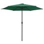 Voir la diapositive 2 : VIDAXL Parasol de jardin et mat en aluminium 270x246 cm Vert
