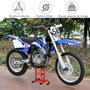 Voir la diapositive 6 : HOMCOM Lève moto béquille d'atelier stand moto tout-terrain moto cross supermotard hauteur réglable rouge