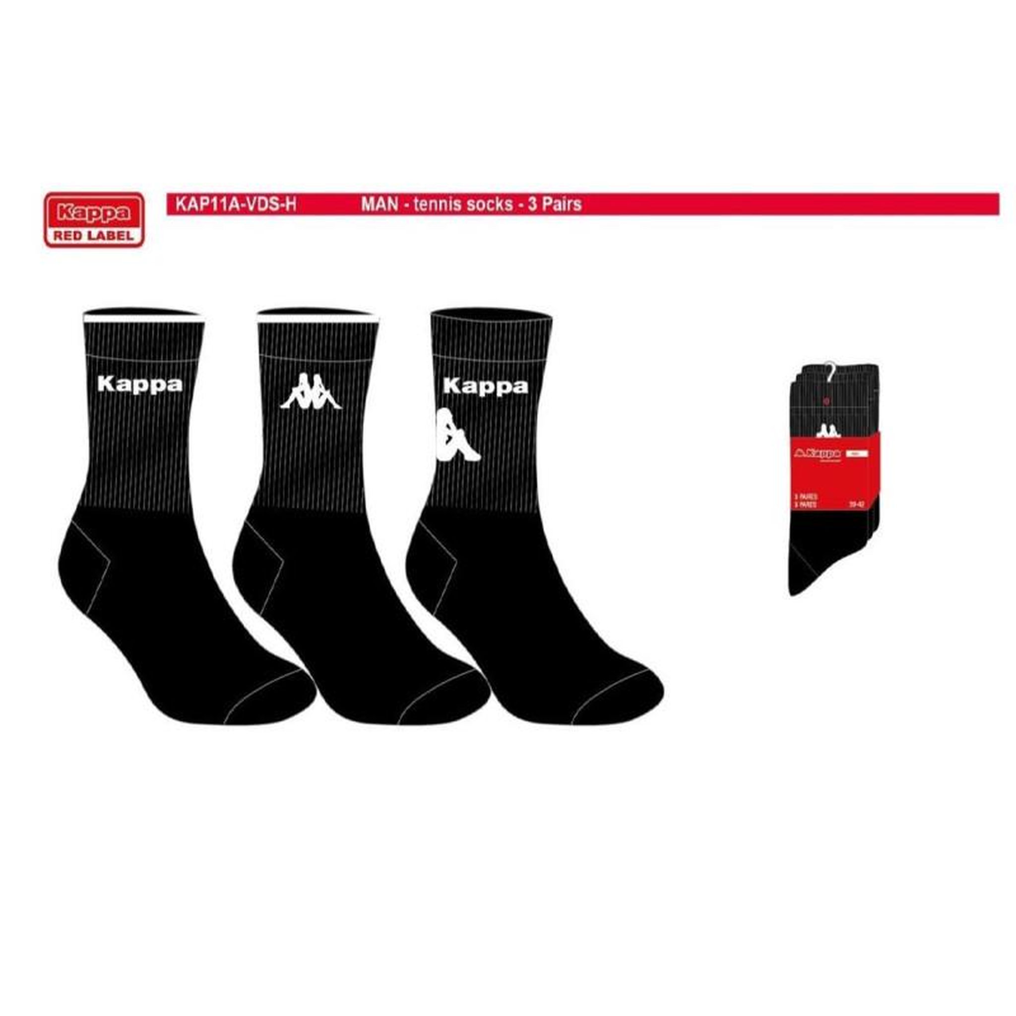 Voir la diapositive 4 : KAPPA Chaussettes Homme TENNIS KAPPA