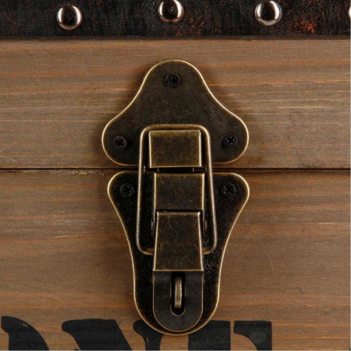 ATMOSPHERA 4 Malles vintages design bois Factory - Marron