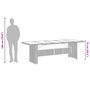 Voir la diapositive 6 : VIDAXL Table de jardin dessus en verre noir 240x90x75cm resine tressee