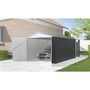 Voir la diapositive 2 : Habitat et Jardin Garage en métal  Houston  18,56m²  - Anthracite