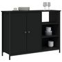 Voir la diapositive 3 : VIDAXL Buffet noir 100x33x75 cm bois d'ingenierie