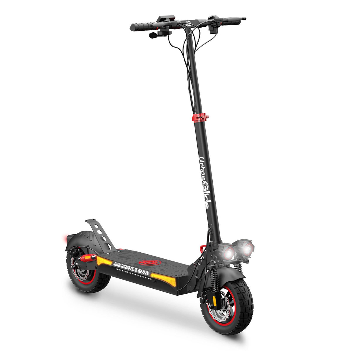 URBANGLIDE Trottinette Électrique Adulte UrbanGlide  ECROSS –  Moteur 1300W -  Autonomie Jusqu'a 60 km - Pneu Tubeless 10  - Batterie 54V/13Ah - Poids 23Kg