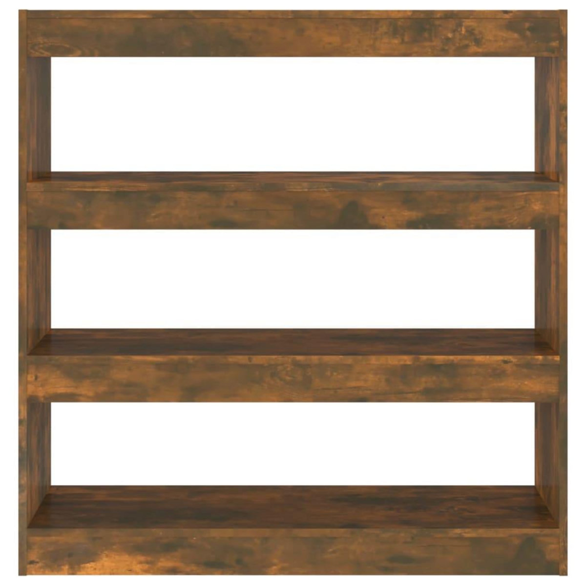 VIDAXL Bibliotheque/Separateur de piece chene fume 100x30x103 cm