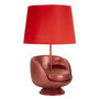 Voir la diapositive 1 : Paris Prix Lampe à Poser Déco  Midcentury  43cm Rouge