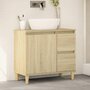 Voir la diapositive 1 : VIDAXL Armoire salle de bain chene sonoma 65x33x60 cm