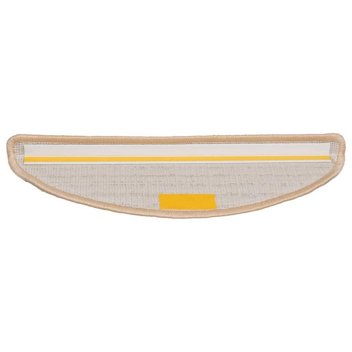 VIDAXL Tapis d'escalier 30 pcs creme 56x17x3 cm