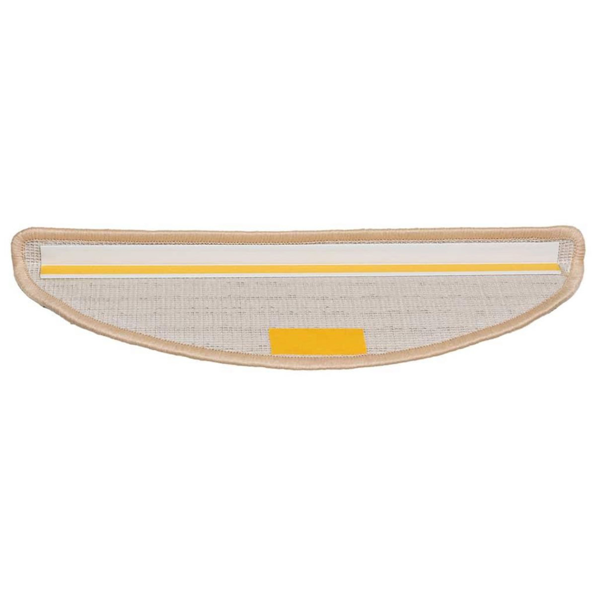 VIDAXL Tapis d'escalier 30 pcs creme 56x17x3 cm