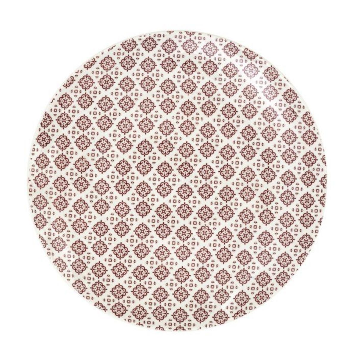 Paris Prix Lot de 6 Assiettes Plates  Cottage  25cm Rouge