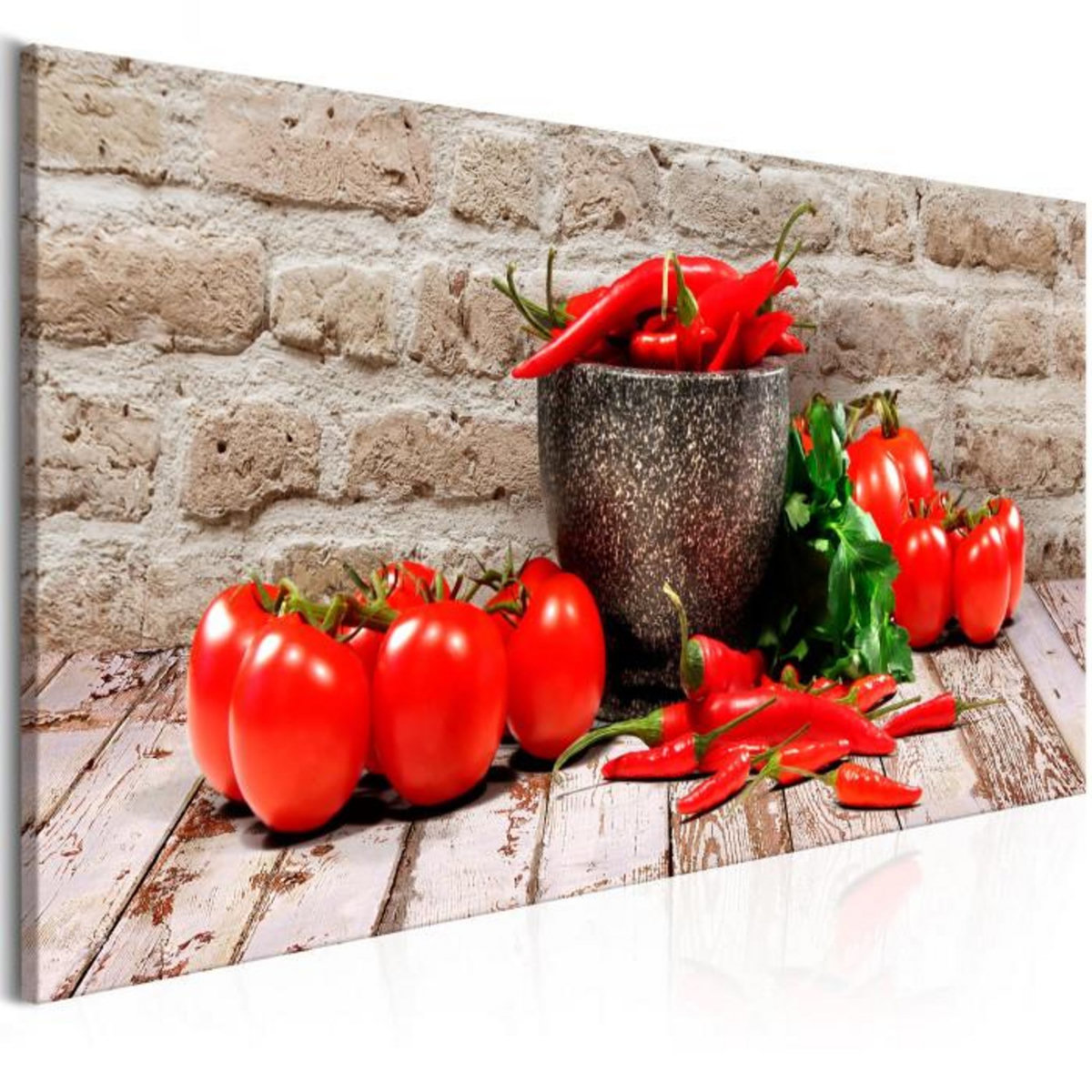 Paris Prix Tableau Imprimé  Red Vegetables Brick Narrow