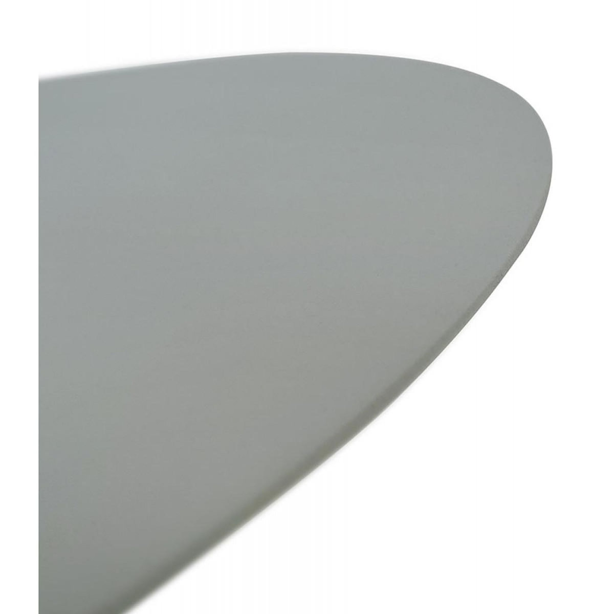 Paris Prix Table d'Appoint Ovale en Métal  Melisa  45cm Gris