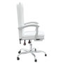 Voir la diapositive 4 : VIDAXL Fauteuil inclinable de bureau Blanc Similicuir