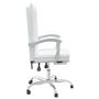Voir la diapositive 4 : VIDAXL Fauteuil inclinable de bureau Blanc Similicuir