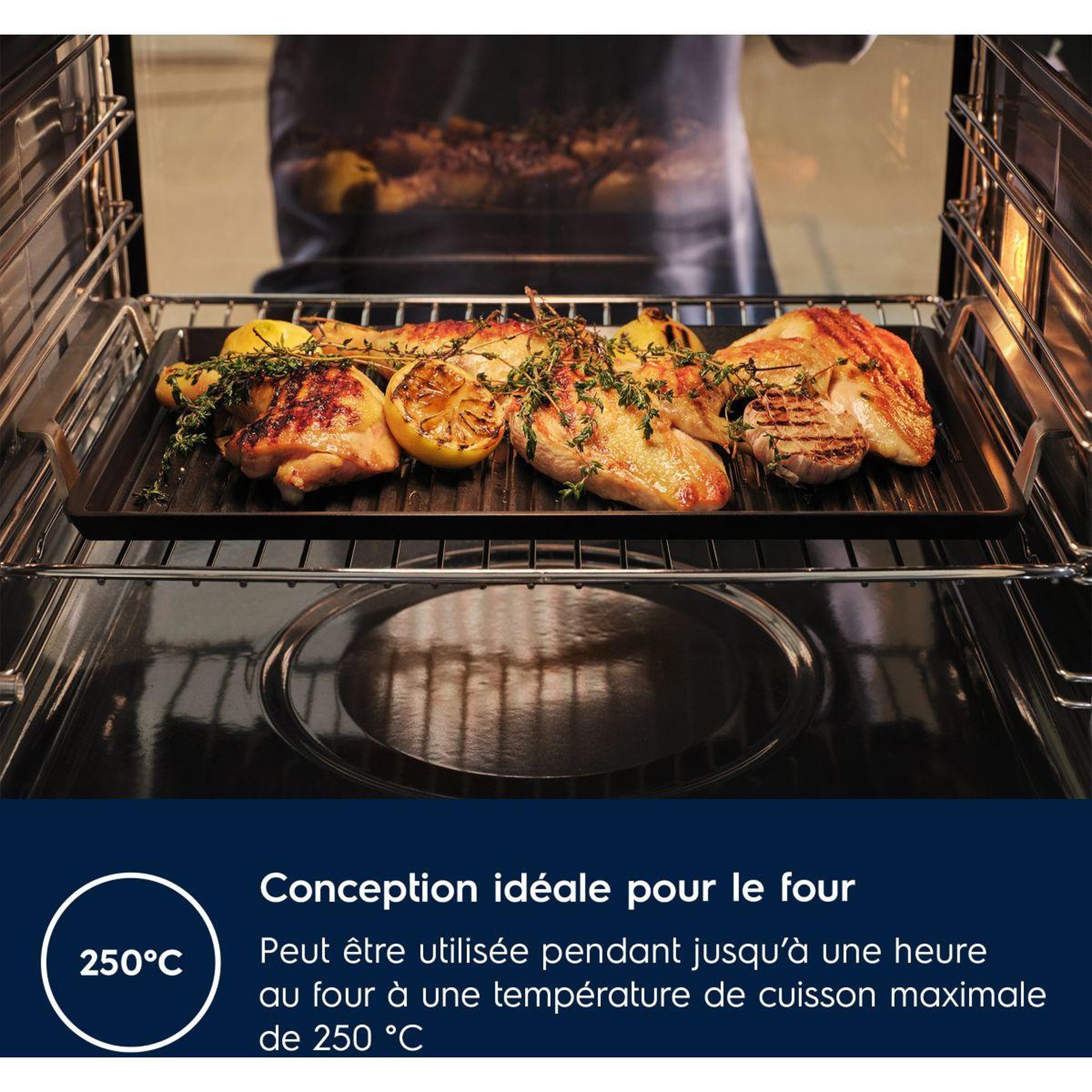 Voir la diapositive 4 : ELECTROLUX Accessoire plancha grill pour four et table e9hhpg11