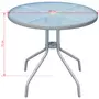 VIDAXL Table de bistro Gris 80x71 cm Acier