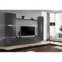 Voir la diapositive 2 : Paris Prix Meuble TV Mural Design  Switch VIII  280cm Gris