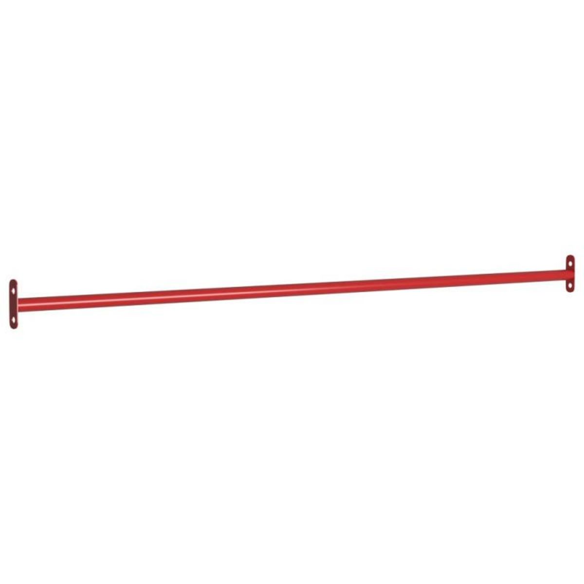 VIDAXL Barres fixes d exercice 3 pcs 125 cm Acier Rouge