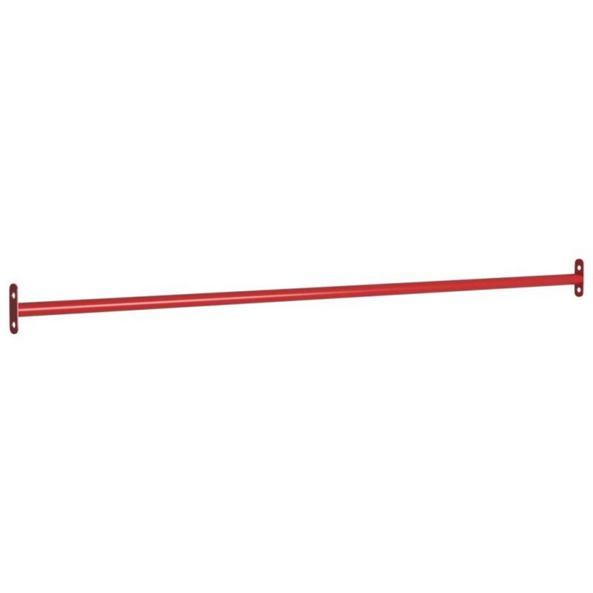 VIDAXL Barres fixes d exercice 3 pcs 125 cm Acier Rouge