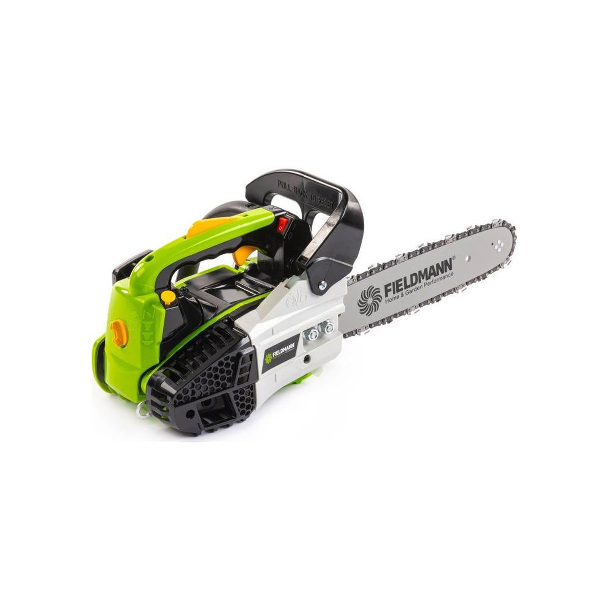 Voir la diapositive 4 : Tronçonneuse à essence une main 1 kW, guide 30 cm, graissage automatique, 3,3 kg noir/vert