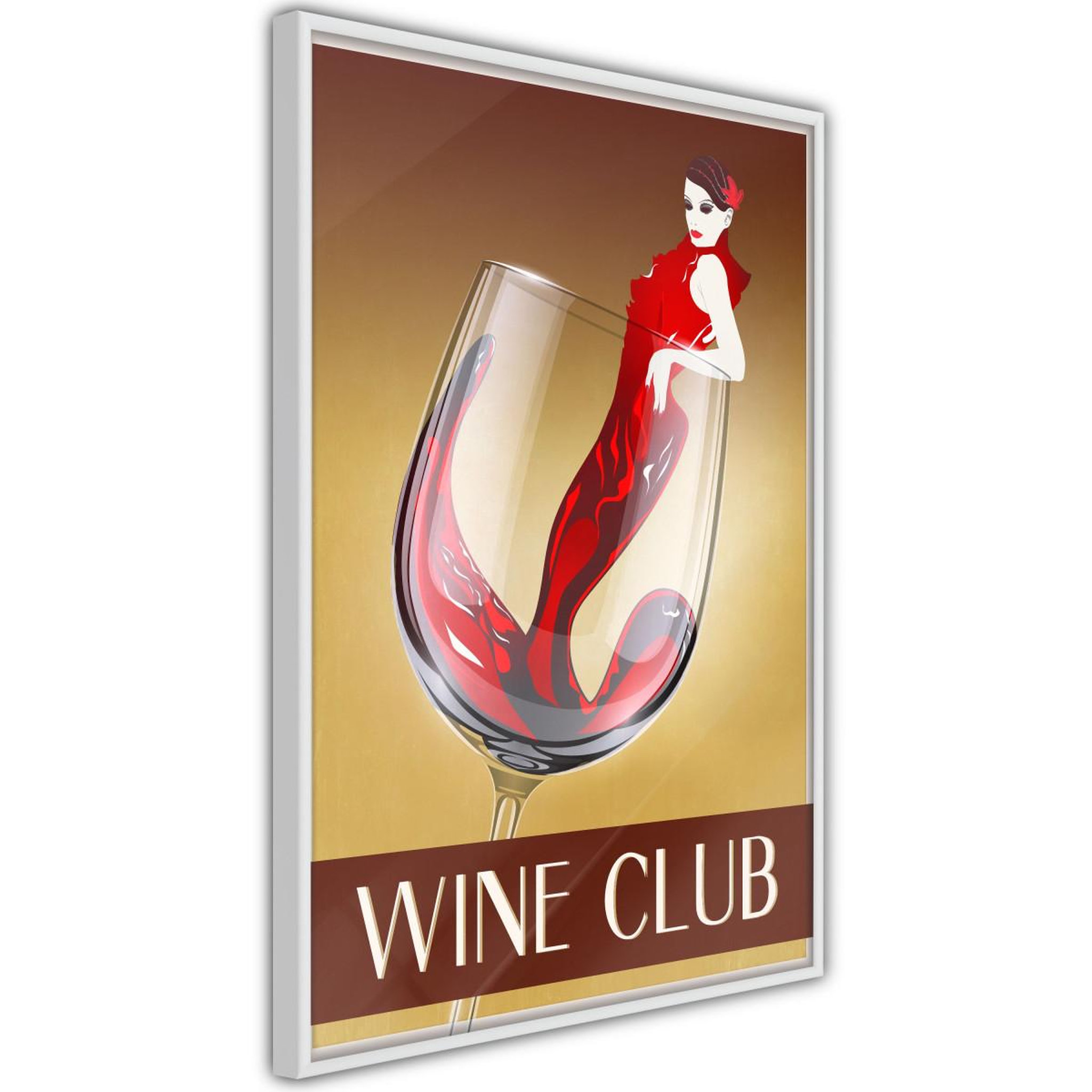 Paris Prix Affiche murale encadrée  woman is like a wine