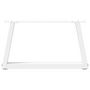 Voir la diapositive 5 : VIDAXL Pieds de table a manger forme V 2pcs blanc 70x(30-31,3)cm acier