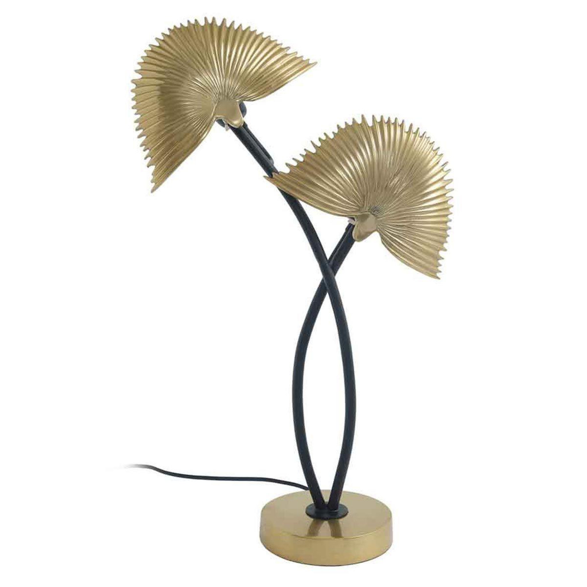 Paris Prix Lampe à Poser 2 Têtes Design  Sue  60cm Or