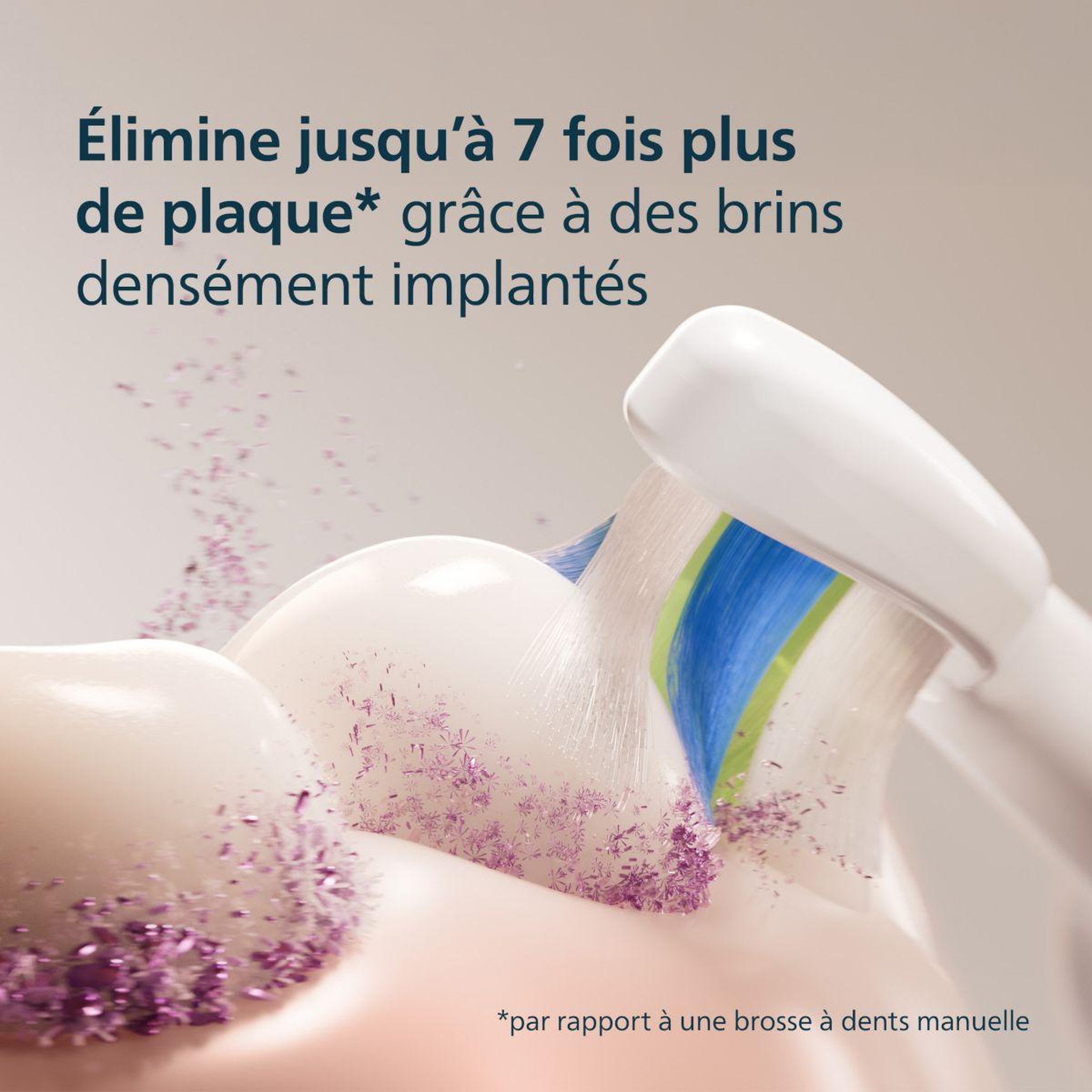 Voir la diapositive 4 : Philips Brossette dentaire sonicare lot de 2 - hx6062/87 white optimal w2