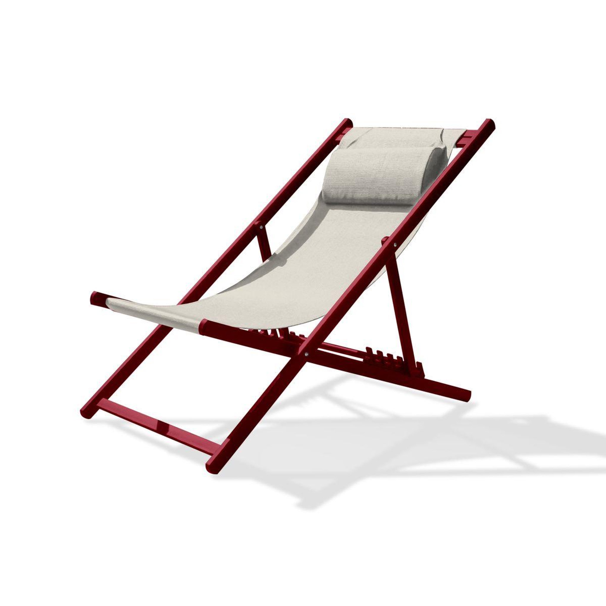 Voir la diapositive 1 : City Garden Chilienne de jardin - Aluminium et textilène - Rouge - JULIA
