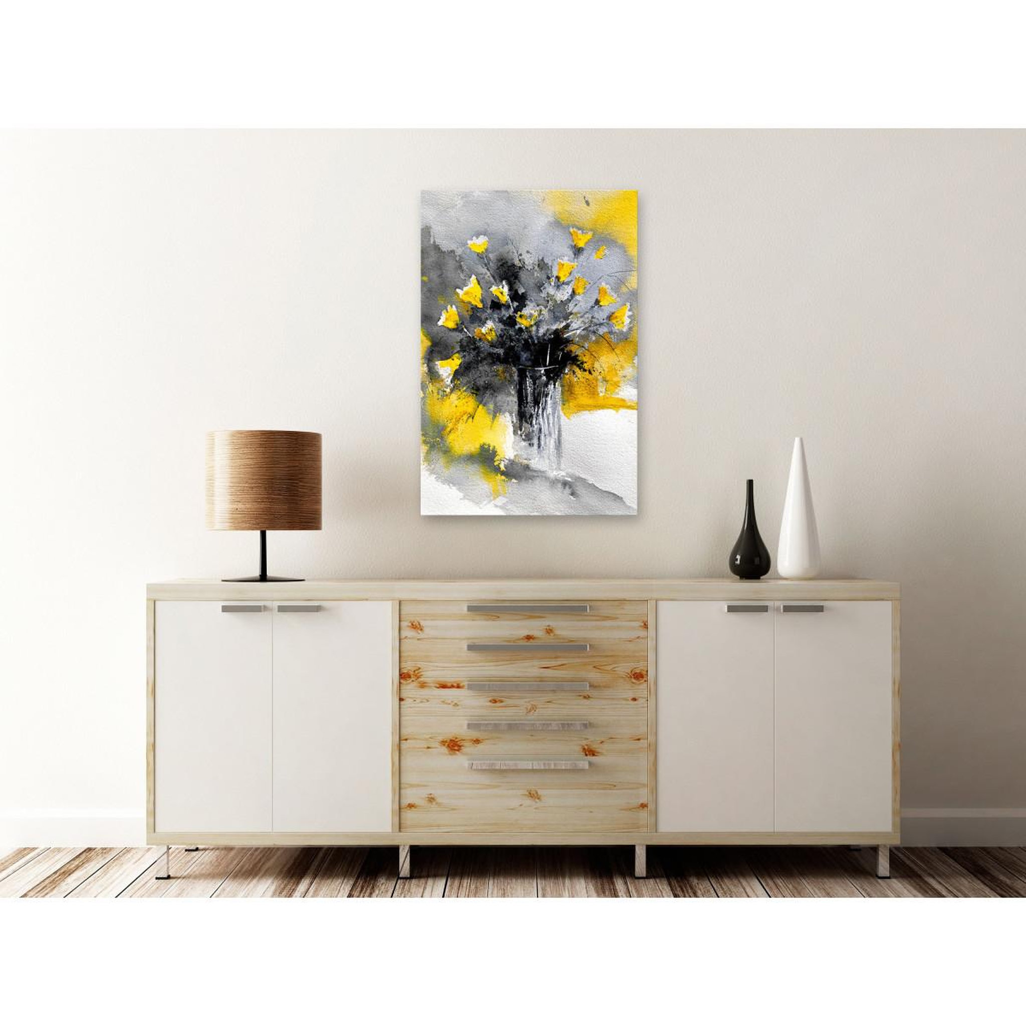Voir la diapositive 2 : Paris Prix Tableau Imprimé  Bouquet of Colours Yellow