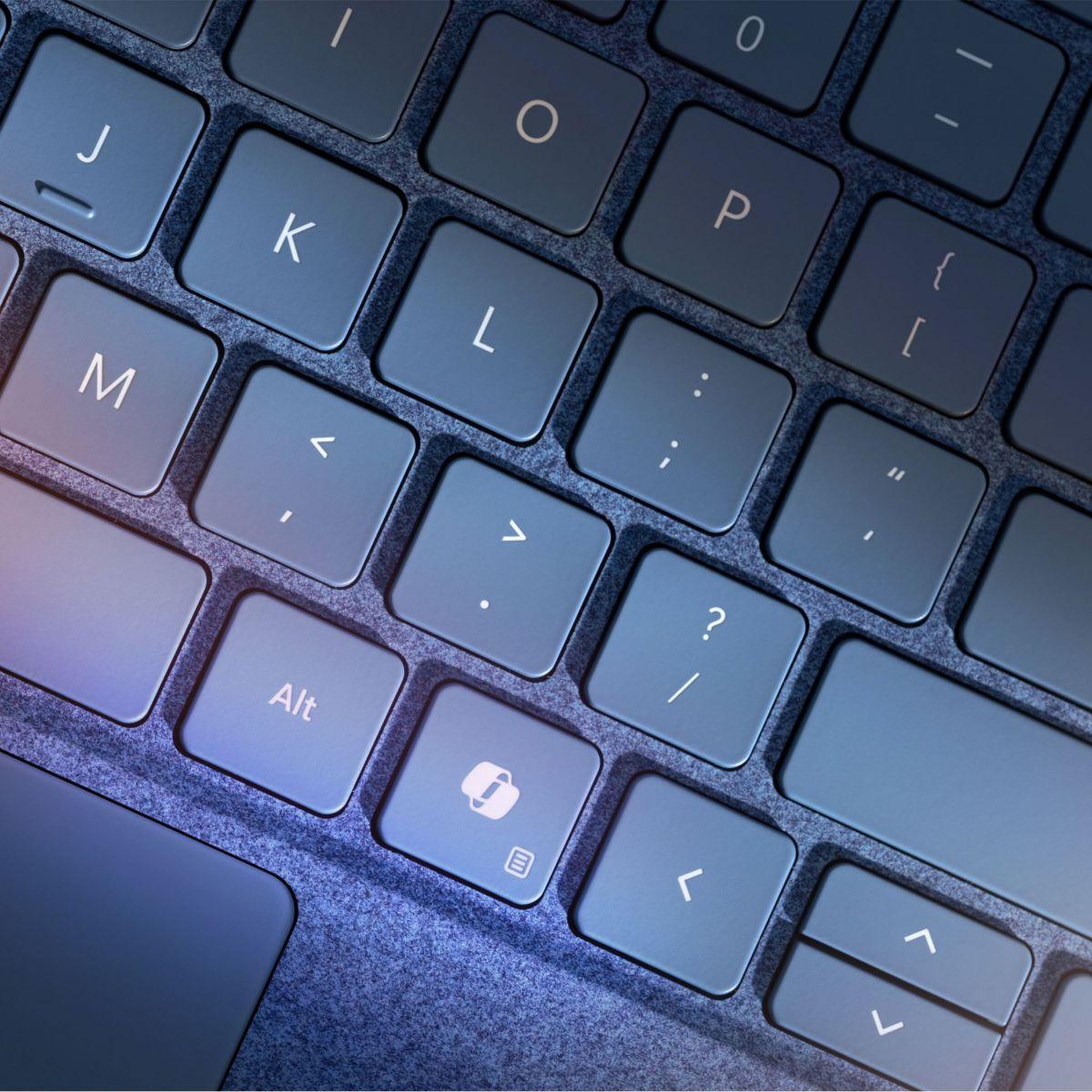 Voir la diapositive 2 : MICROSOFT Clavier clavier bleu surface pro 13