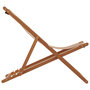 Voir la diapositive 5 : VIDAXL Chaise pliable de plage taupe bois d'eucalyptus massif et tissu