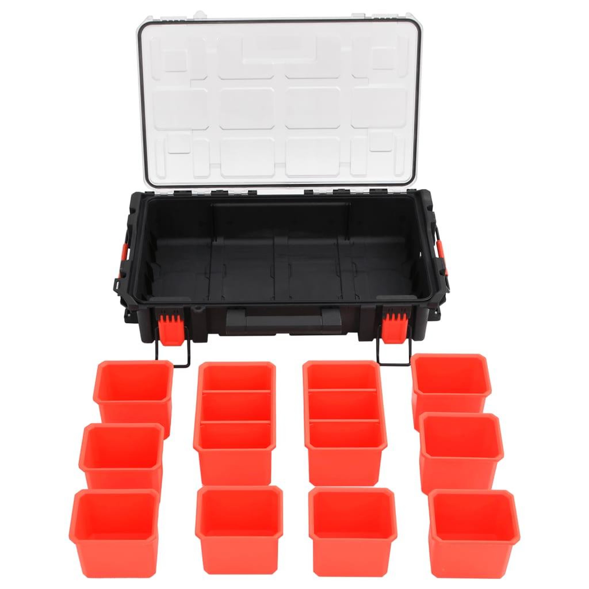 Voir la diapositive 5 : VIDAXL Mallette de transport portable noir 55,5x34,5x13,5 cm PP