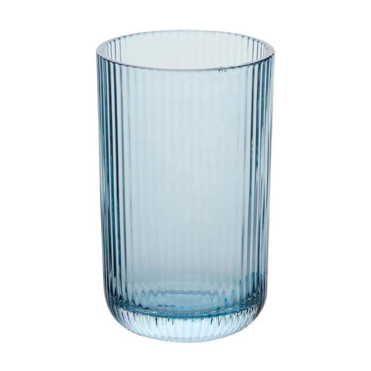 SECRET DE GOURMET Lot de 6 Gobelets Haut Strie  Ema  43cl Bleu