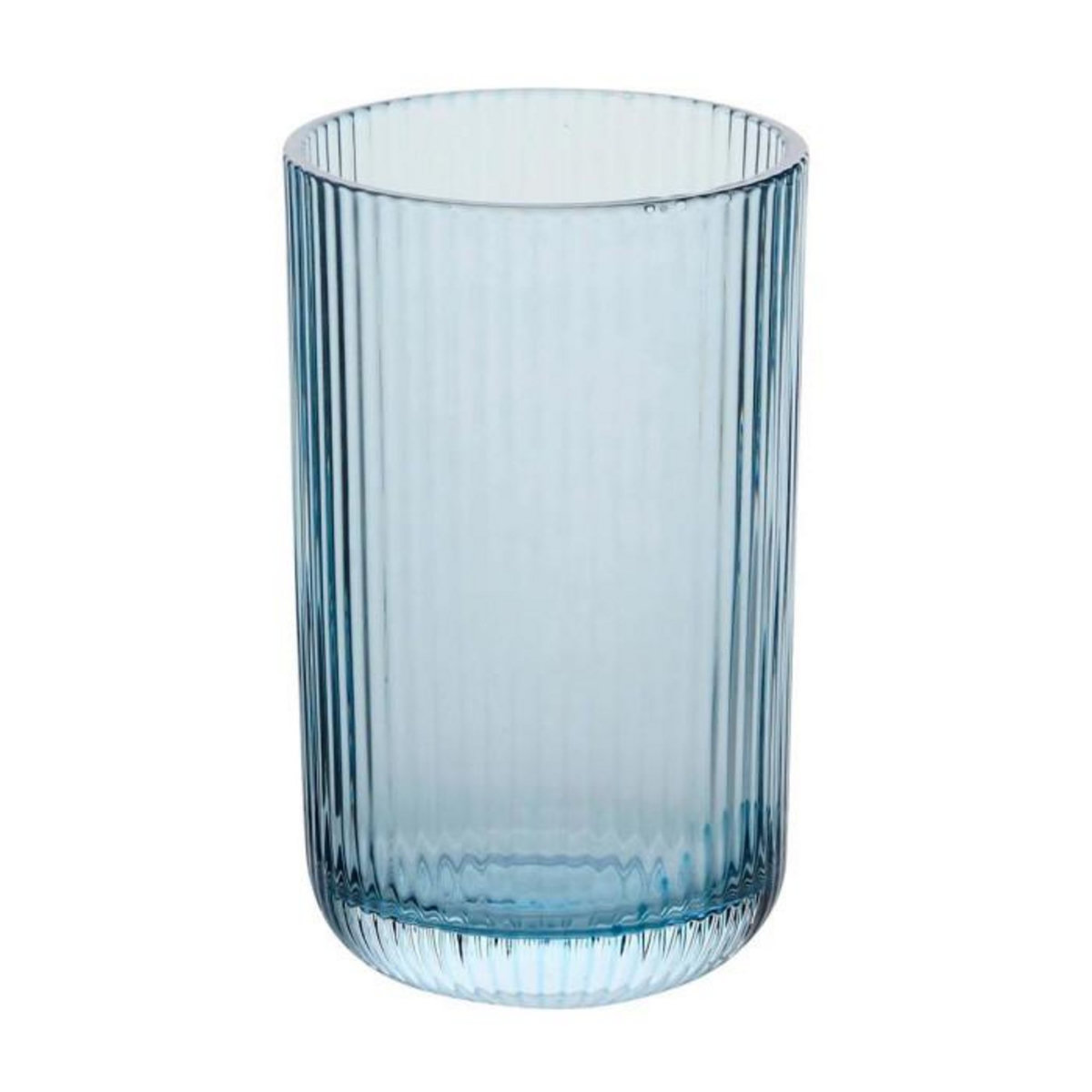 SECRET DE GOURMET Lot de 6 Gobelets Hauts Strie  Ema  43cl Bleu