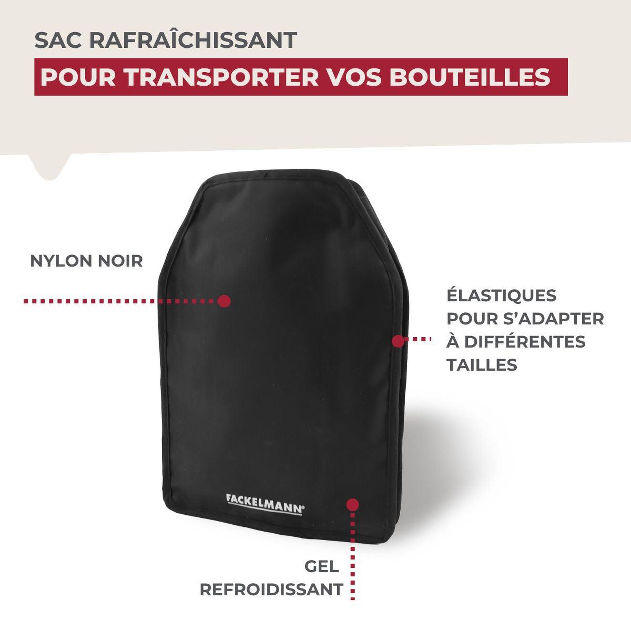 Voir la diapositive 5 : Fackelmann Étui réfrigérant pour bouteilles fackelmann bar concept