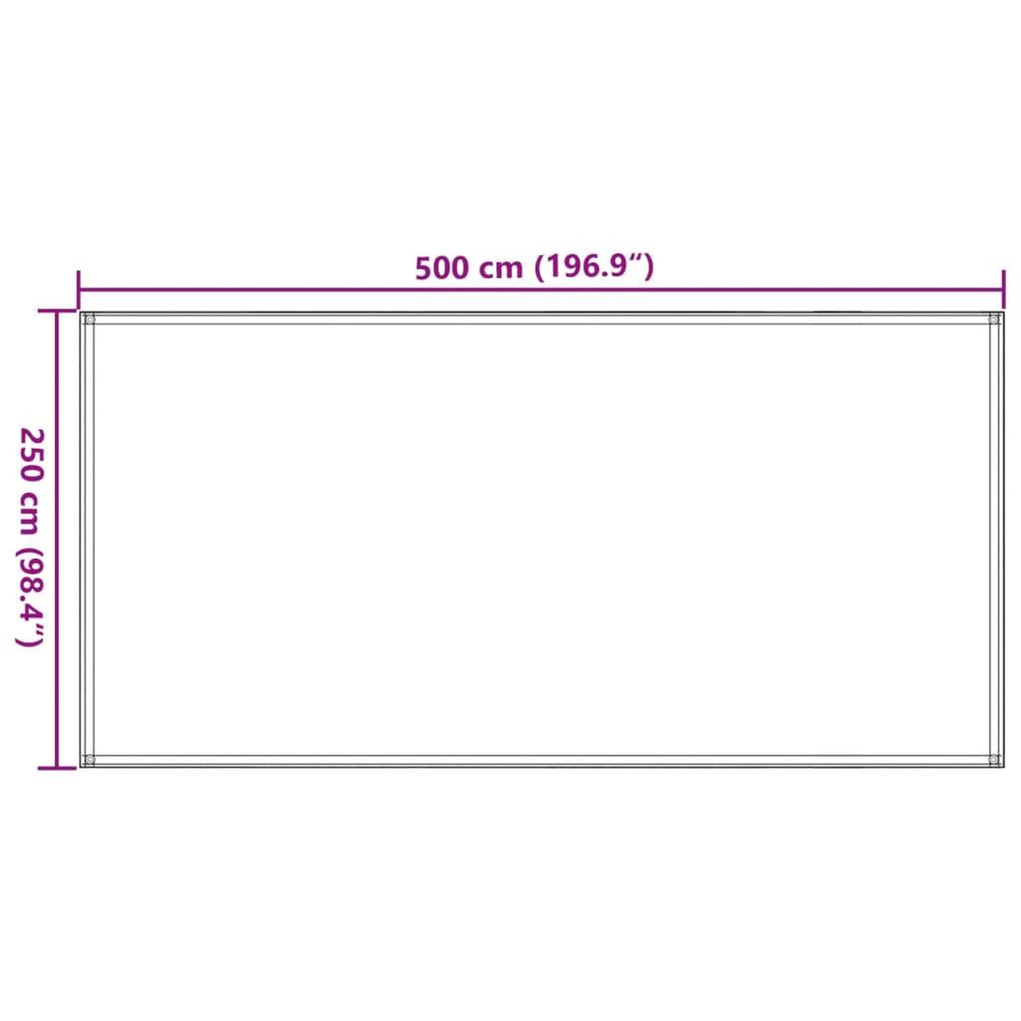 Voir la diapositive 6 : VIDAXL Tapis de tente 250 x 500 cm Anthracite