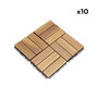 Voir la diapositive 3 : SWEEEK Dalles de terrasses 30 x 30cm en bois d'acacia, motif carré, clipsables