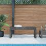 Voir la diapositive 1 : VIDAXL Banc de jardin gris 110x38x45 cm bois massif de pin