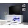 Voir la diapositive 4 : BEST MOBILIER Milo - meuble tv - blanc - 2 niches et 1 porte - 140 cm