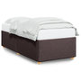 Voir la diapositive 2 : VIDAXL Cadre de lit sans matelas marron fonce 80x200 cm tissu