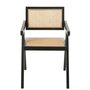 Voir la diapositive 2 : Paris Prix Chaise Cannage en Bois  Grid  80cm Noir